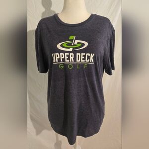 District Blue Golf Tee with Tear Away Label